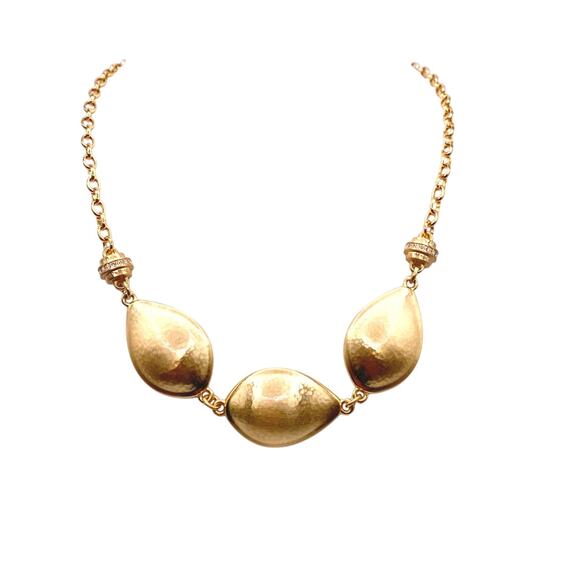 Brighton Gold Tone Necklace with Rhinestones Still With Tags - Picture 2 of 5